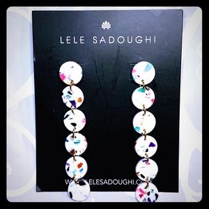 LELE SADOUGHI Abstract Pattern Dangle Earrings